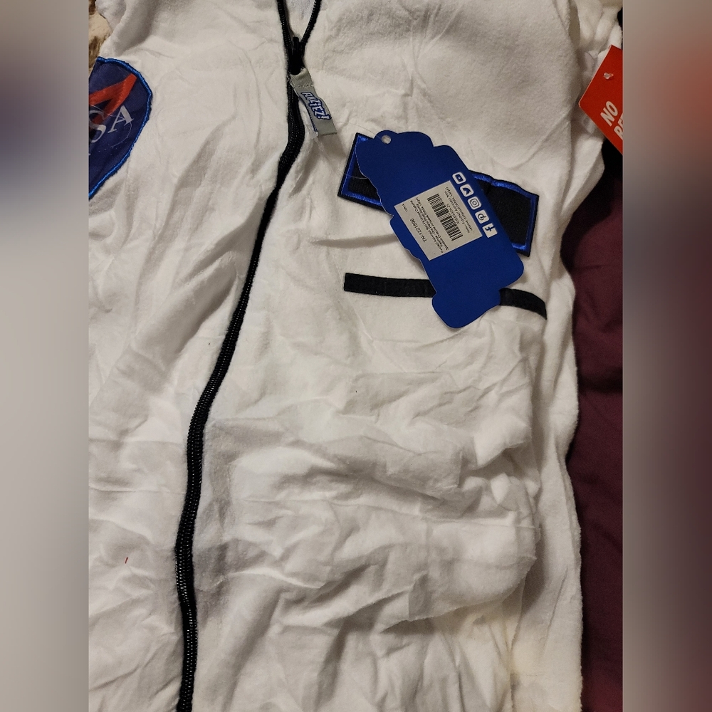NWT FUNZIEZ! OUTER SPACE ALIEN ONESIE ASTRONAUT ONE PIECE COSTUME - Picture 10 of 11